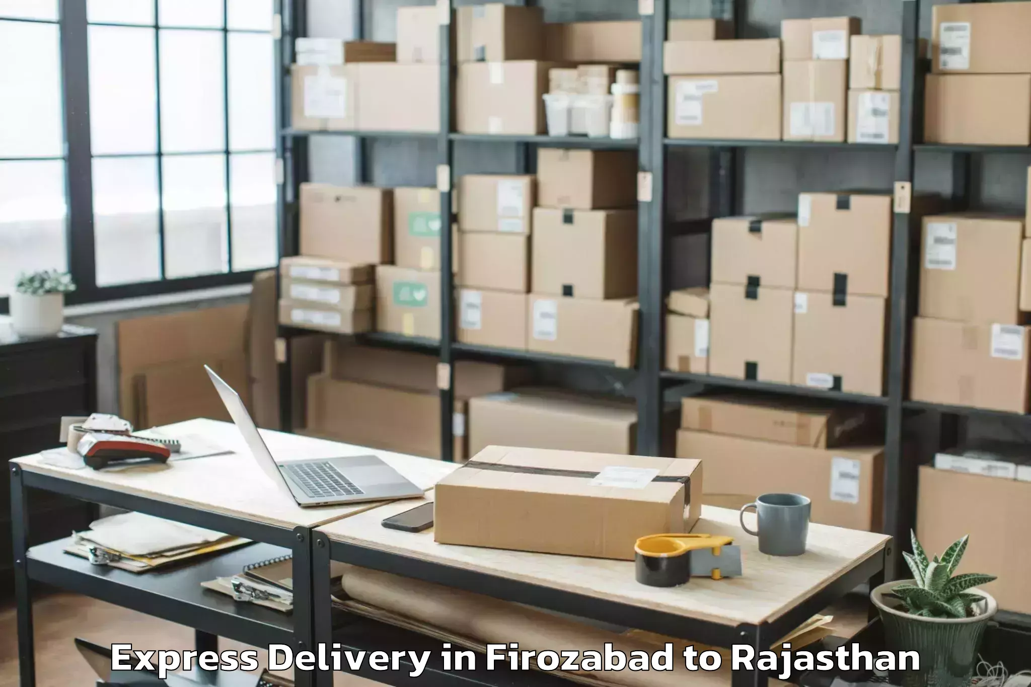 Top Firozabad to Ladpura Express Delivery Available